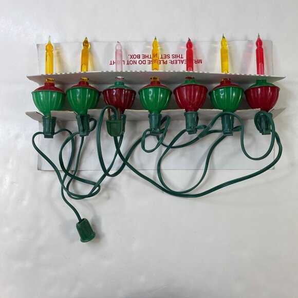 NOMA 7 Bubble Lite Set Christmas Lights With Colorful Action Overload Protection - Picture 5 of 10